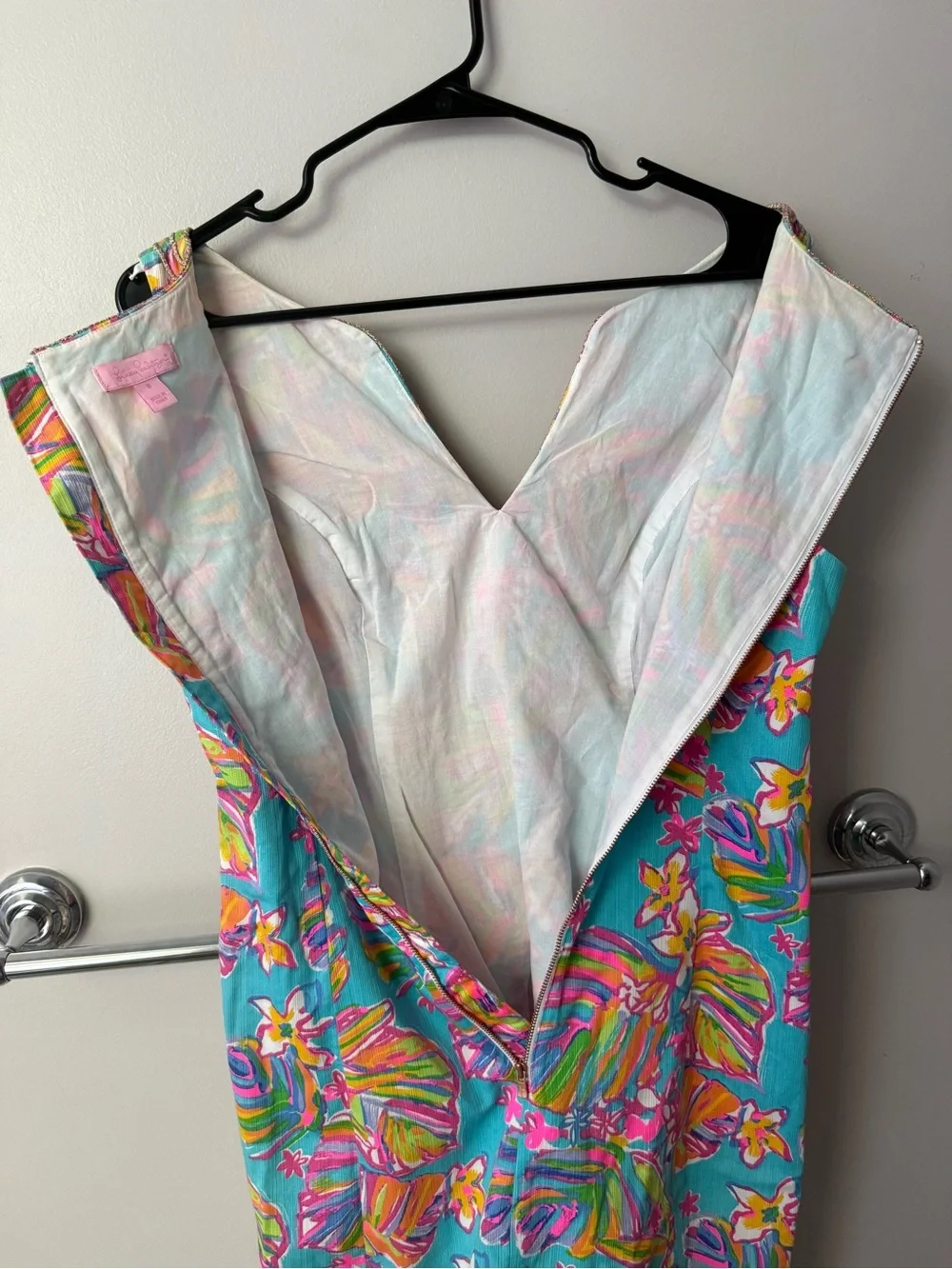 Lilly Pulitzer Turquoise Multicolor Embellished Shift Dress - Picture 8 of 8